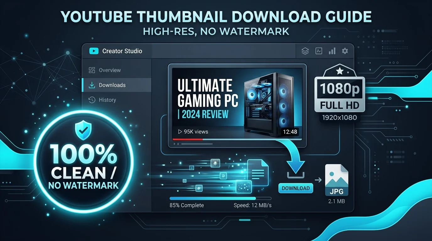 YouTube Thumbnail Download Without Watermark Clean 1080p Guide